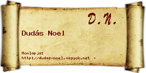 Dudás Noel névjegykártya